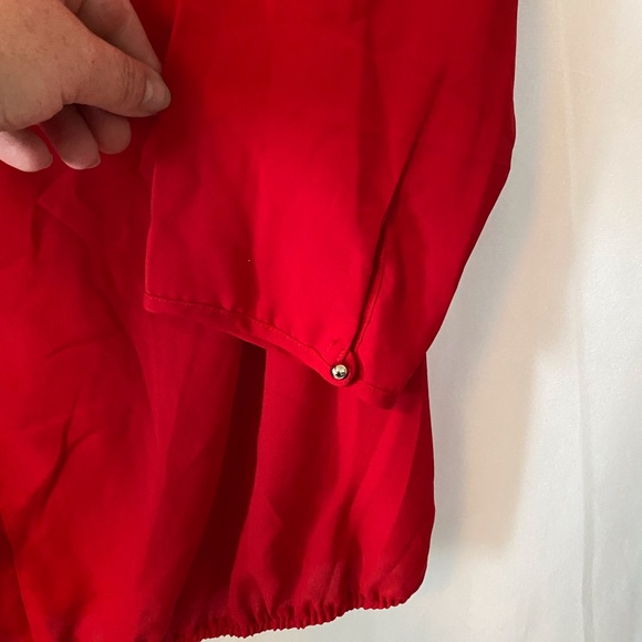 Cranberry Red Blouse - Picture 2 of 3